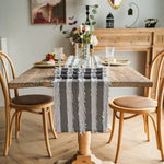Nature-inspired table runner for an inviting ambiance