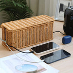 Rustic Cable Organization with the CableBox NaturStyle
