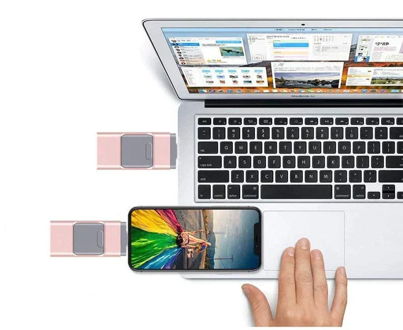 FlexiStor | 4-in-1 USB Speicherstick für Handy, Tablet und PC