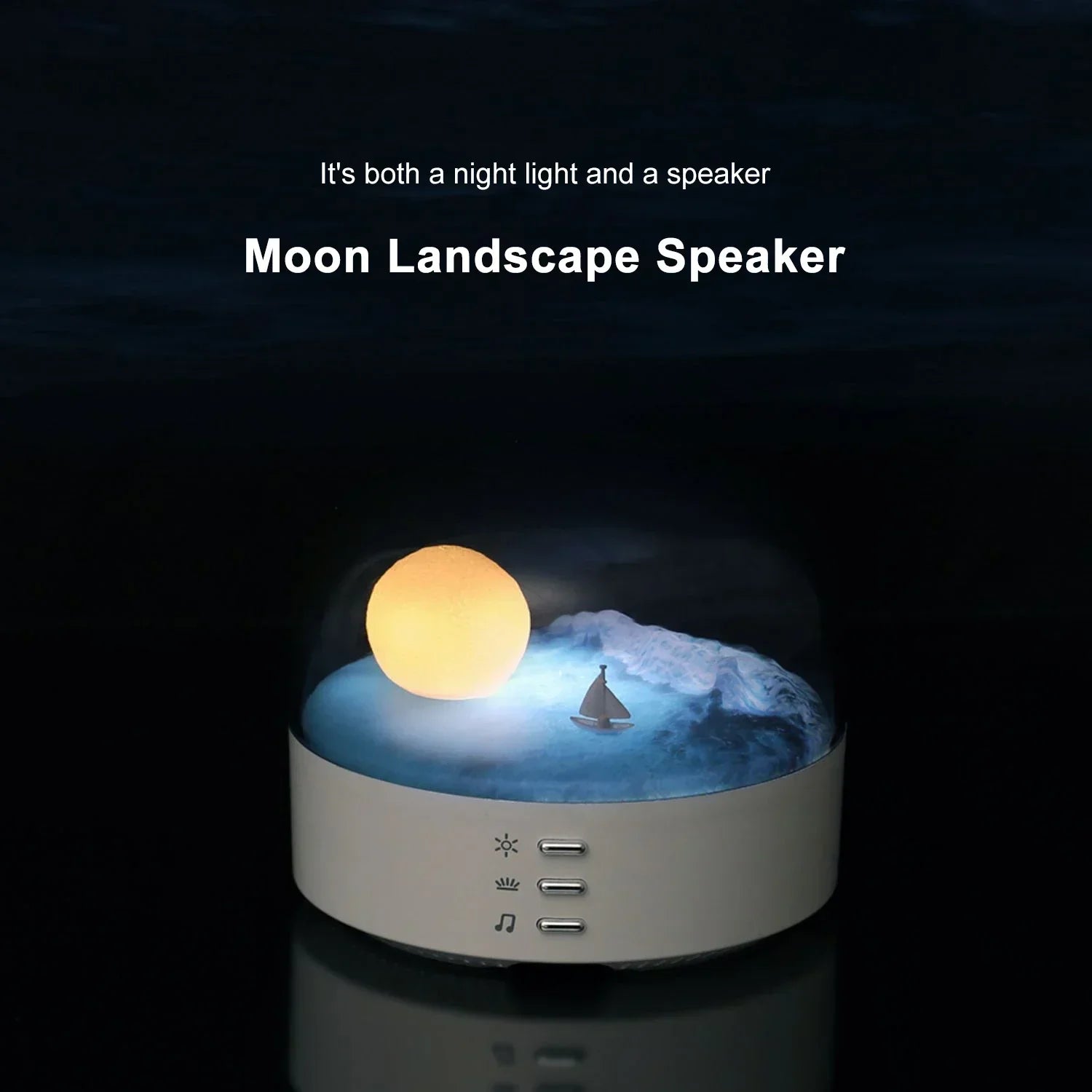 3D Mondlicht Lautsprecher mit beruhigender Atmosphäre