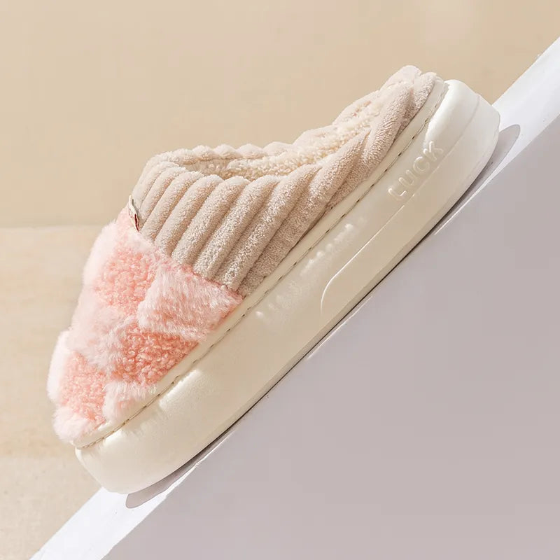 Wohlfühlschuhe mit Dickem Weichen Fußbett – Warm & Rutschfest