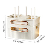 Staubdichte Aufbewahrungsbox für Router – Dekorativer Organizer
