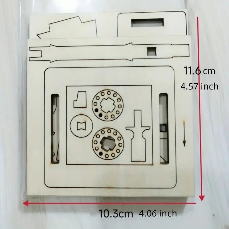 Holz Handkurbel Animationsmaschine Bastelset für Schreibtischdekoration