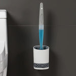 Hygienische Toilettenbürste mit integriertem Seifenspender