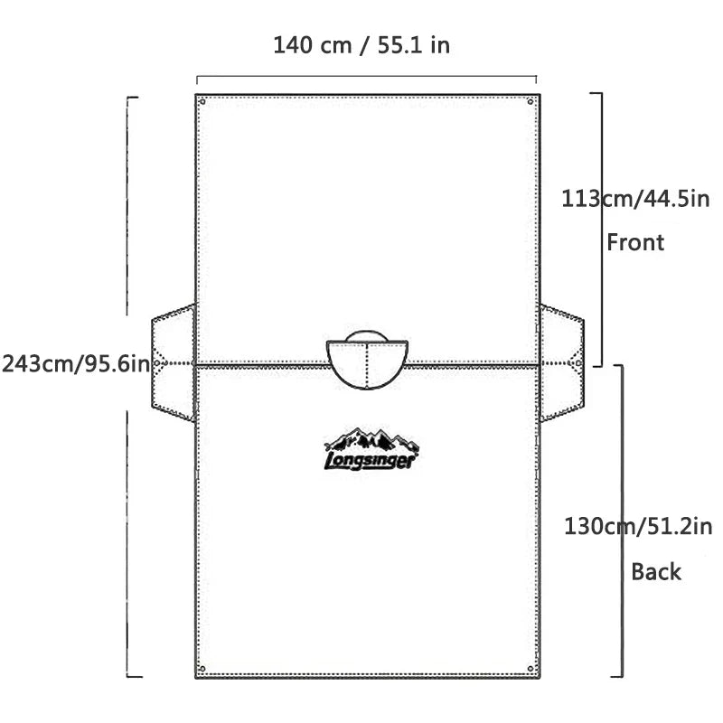Vielseitiger, Leichter und Wasserdichter Outdoor-Poncho für Abenteuer