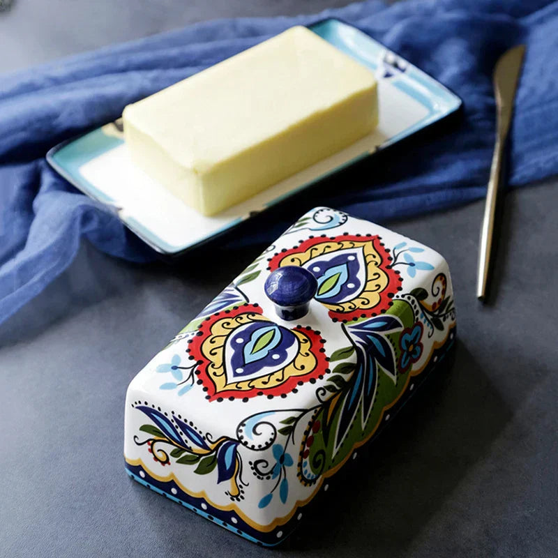 Italienische Butterdose – Handgefertigt im Mediterranen Stil
