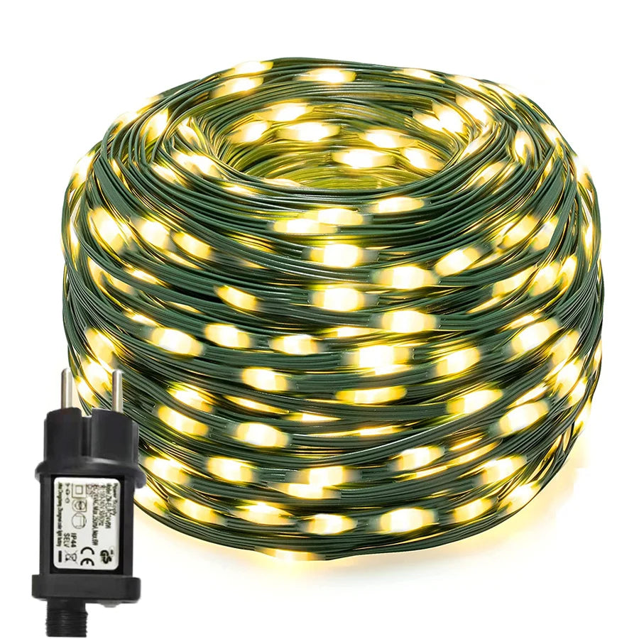 Wasserdichte LED Lichterkette – Außenbeleuchtung für Garten und Terrasse