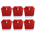 Weihnachtsstuhlbezüge im Santa-Design – Set von dekorativen Bezügen