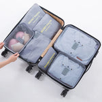 6-teiliges wasserdichtes Packwürfel-Set – idealer Kofferorganizer