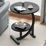 Elegant, Space-Saving Mini Side Table with Two Tiers