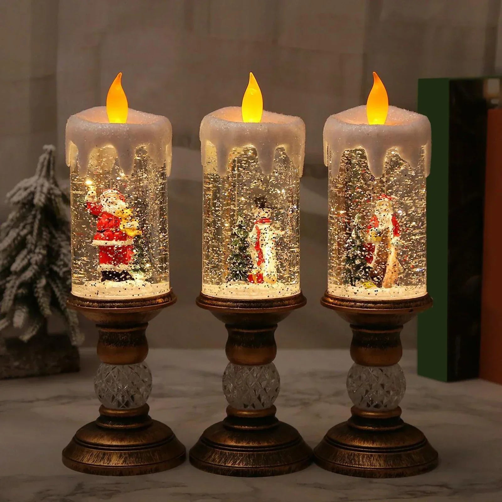 Festliche Wasserkerze mit LED-Lichtern | Luminara