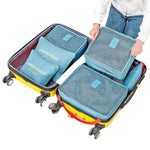 6-teiliges wasserdichtes Packwürfel-Set – idealer Kofferorganizer