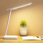 Faltbare LED Schreibtischlampe mit 6000mAh und Touchsteuerung
