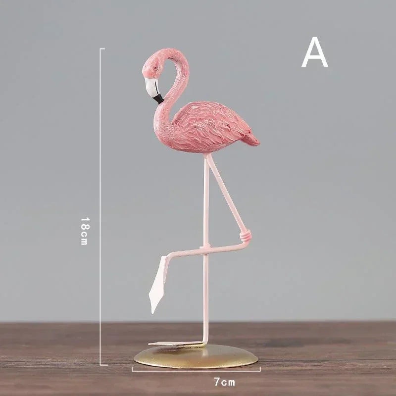 Playful Flamingo Sculpture for Creative Accents