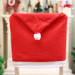 Weihnachtsstuhlbezüge im Santa-Design – Set von dekorativen Bezügen