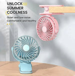 LuftGenuss USB Fan | Flexible, Portable with 3 Speeds and Night Light