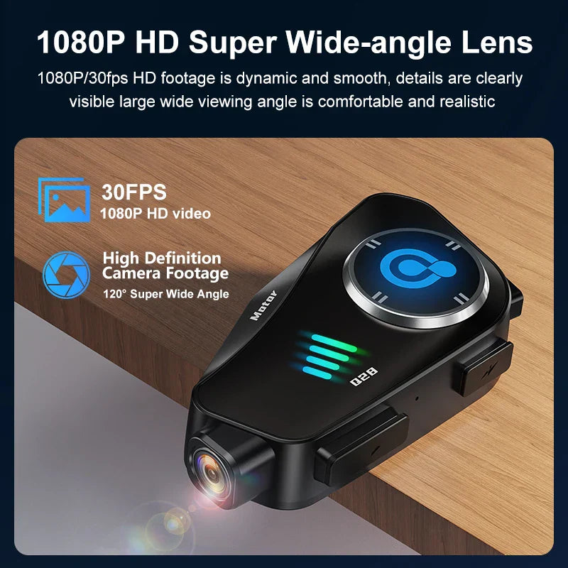 Fahrzeugkamera für Motorradhelme – HD 1080P wasserdicht