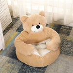 Thermal protection for your dog: Plush bed in the shape of a bear