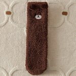 Wärmeschmeichler Women's Cuddle Socks | Fluffy & Cozy | 3D Bear Pattern