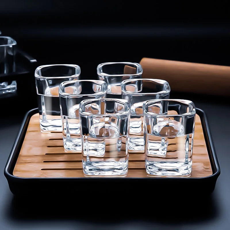 Whiskyglas Set aus Kristall – Gläser mit Schale