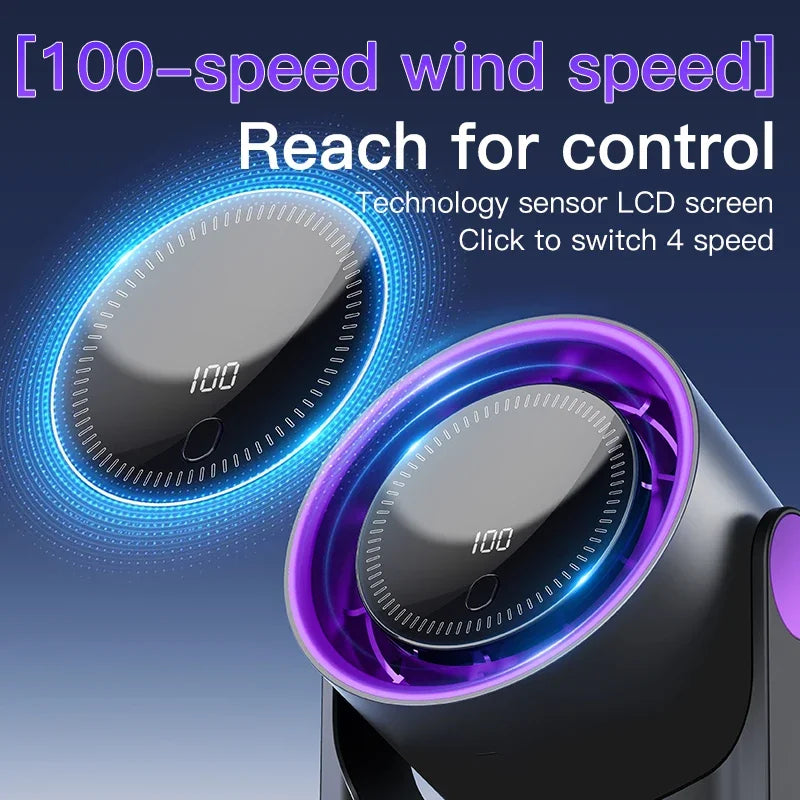 Refreshing Comfort: Portable USB Fan with 100 Speed Modes