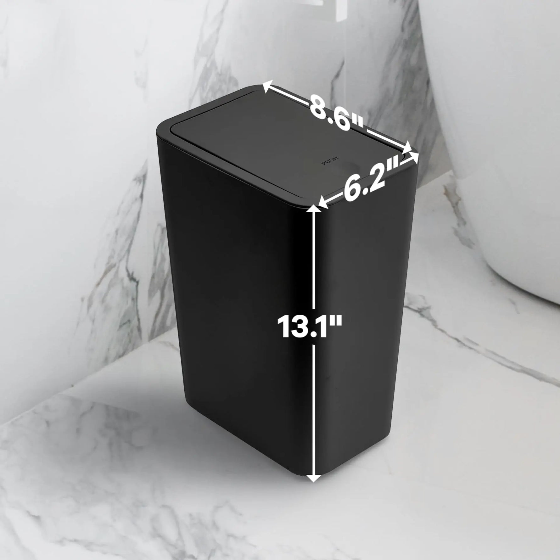10L Badezimmer Mülleimer mit EcoPress-Funktion