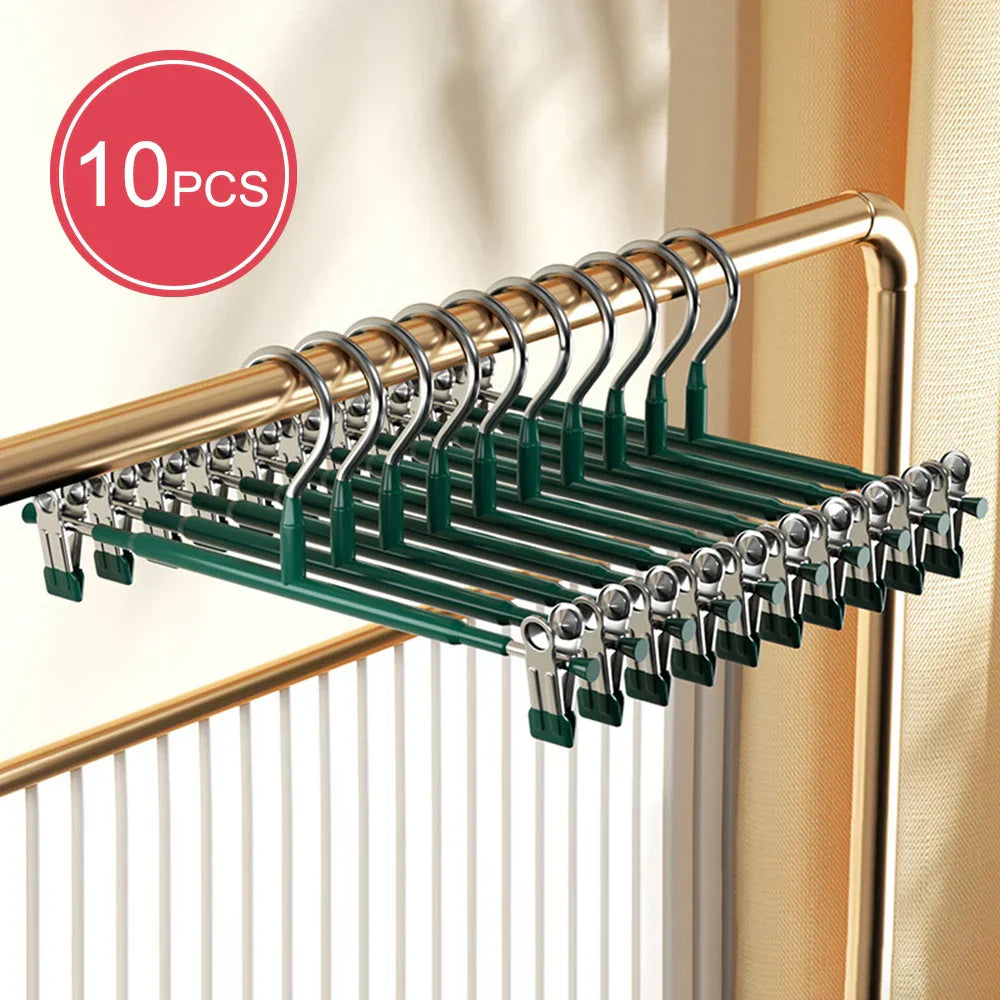 Stylish Stainless Steel Hanger with Flexible Clips