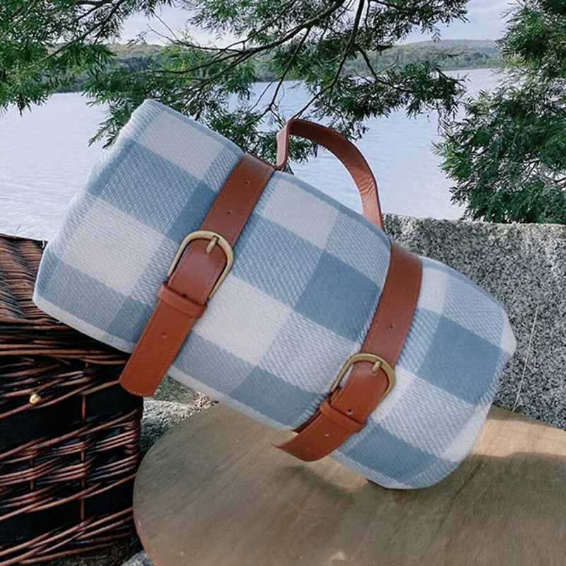 Kompakte Picknickdecke – Blau