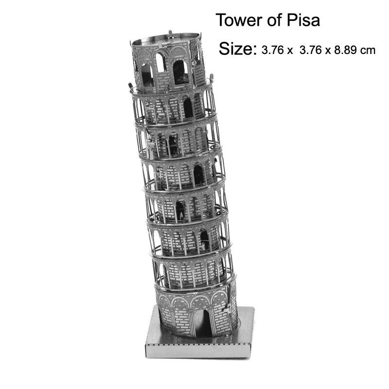 Kreatives 3D Metall Puzzle Set: Baue und Entdecke Weltwunder