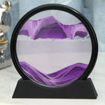 Rundes Sandbild mit faszinierenden 3D-Effekten