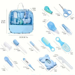 Pflegeset für Babys mit Thermometer, Bürste und Nagelschneider