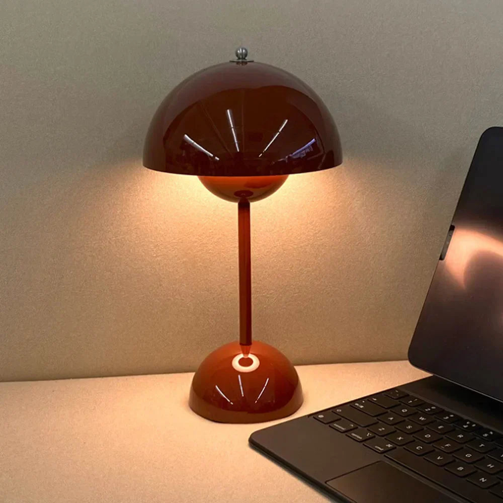 Akku LED Tischlampe im Pilzdesign – Dimmbar und Mobil