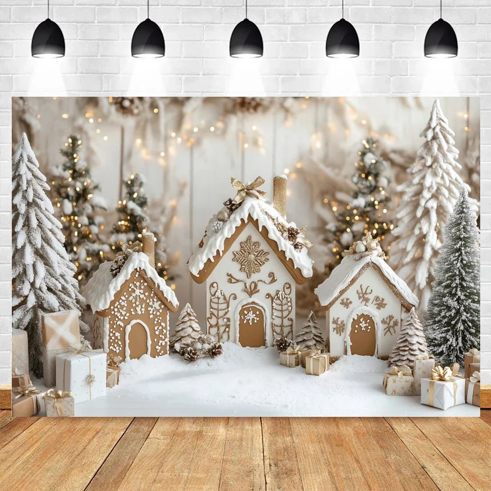 Magical Christmas Photo Background | Festive Scenery for Portraits