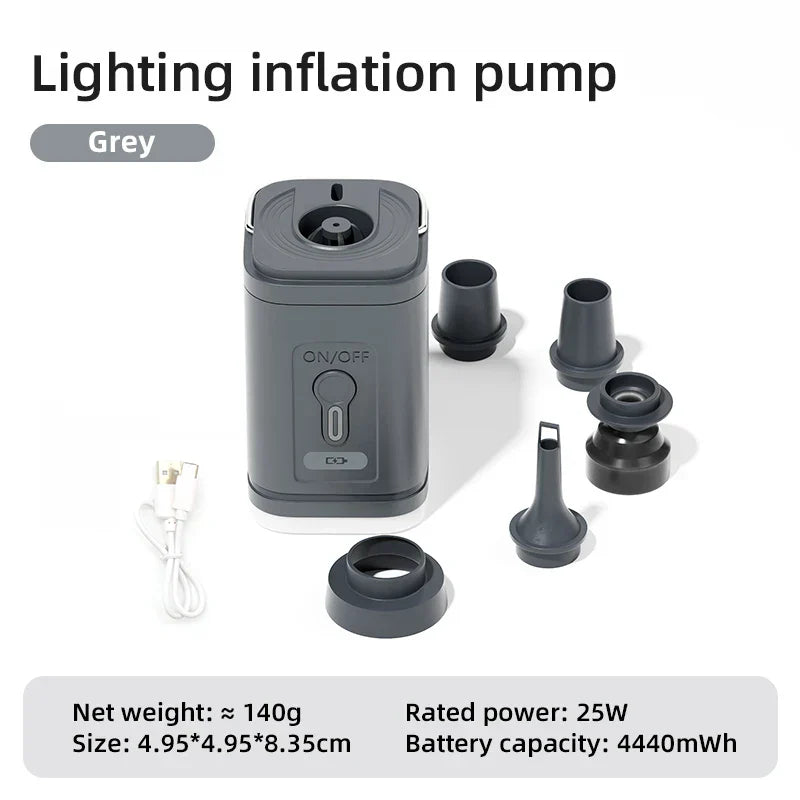 Akku-Luftpumpe mit 2-in-1 Funktion für vielseitigen Einsatz