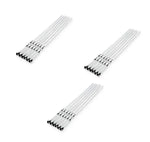 Ultimate Grill Skewers | Long Stainless Steel Skewers with Wooden Handle | Set of 6