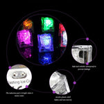 Bunte LED-Eiswürfel mit Wasseraktivierung