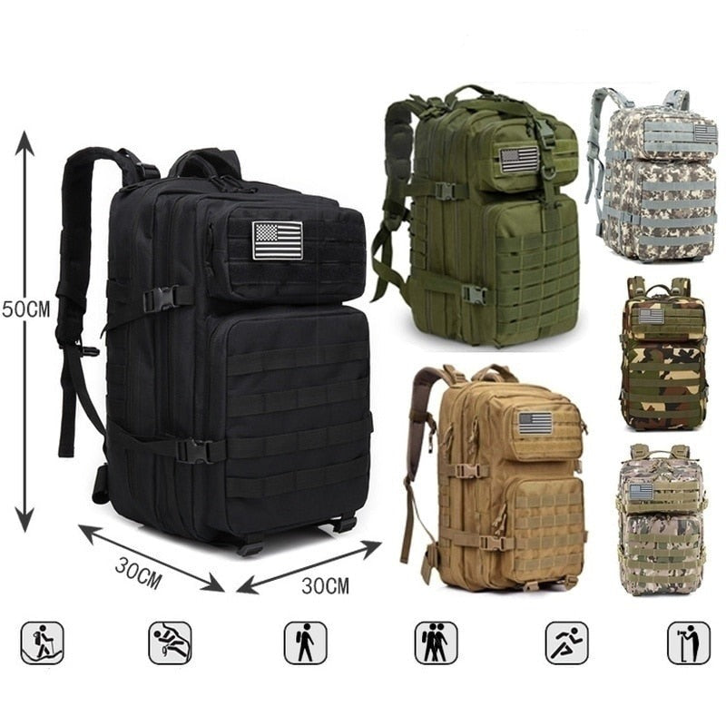Vielseitiger Rucksack 50 L – Für Abenteuer und Alltag