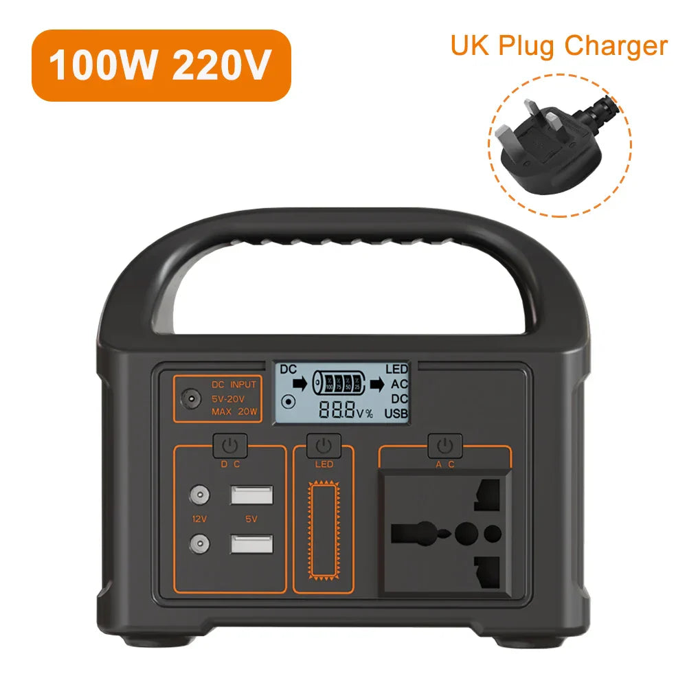 EnergieBoost | 100W Tragbare Powerstation mit 24.000mAh Akku