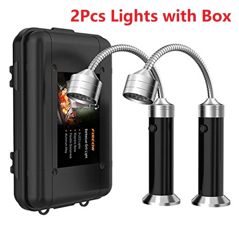 GrillGlanz LED Grill Light | 360° Adjustable | Heat Resistant & Extra Bright | Perfect for BBQ & Outdoor Activities