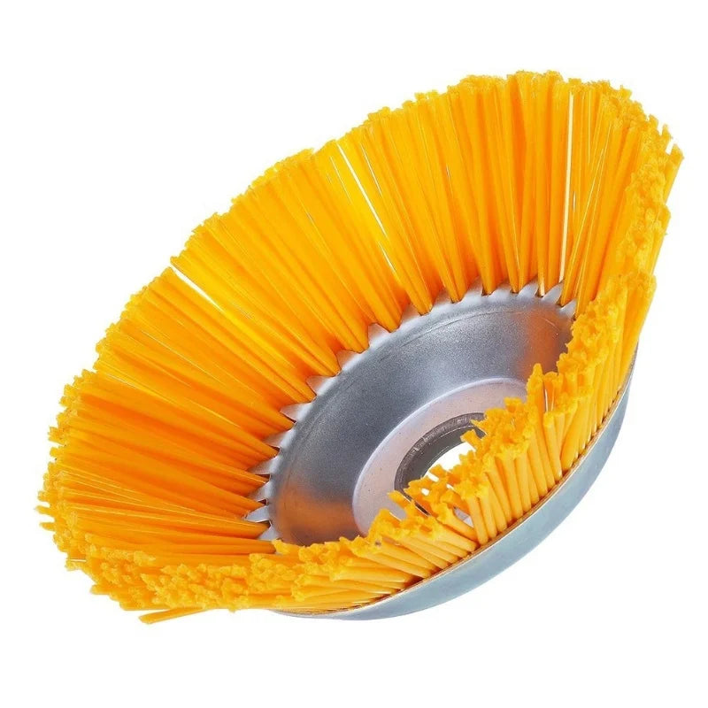Robuste Unkrautbürste für Rasenmäher – 22 cm Durchmesser