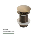 Elegante Push-Down Abflusslösung aus Messing – 11 Farben verfügbar