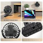 LuftGenuss USB Fan | Flexible, Portable with 3 Speeds and Night Light