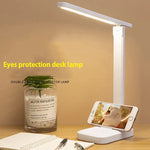 Foldable LED Desk Lamp with Touch Control and Battery