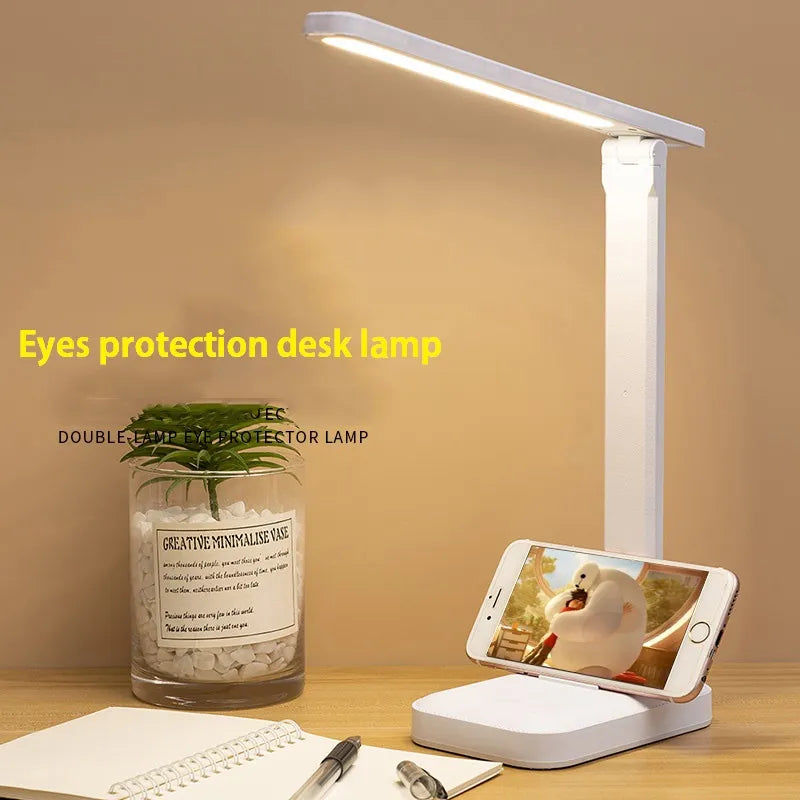 Foldable LED Desk Lamp with Touch Control and Battery