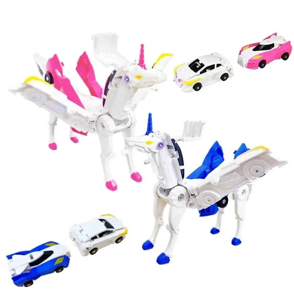 Verwandlungsautos mit magnetischem Einhorn-Design