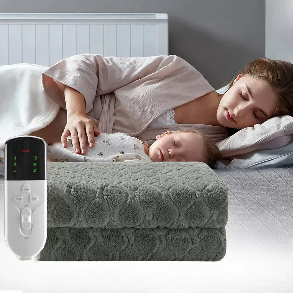 Doppelschicht Heizmatte – Elektrische Wärmeunterlage für Bett und Sofa, energiesparend