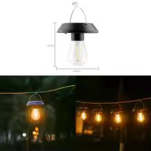 SonnenHäng | Solarbetriebene Hängelampe für Garten & Balkon