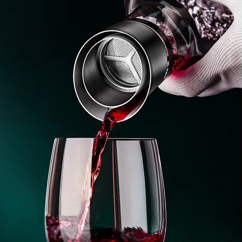 1500ml Glanzvoller Kristall Dekanter – Eleganter Weinbelüfter