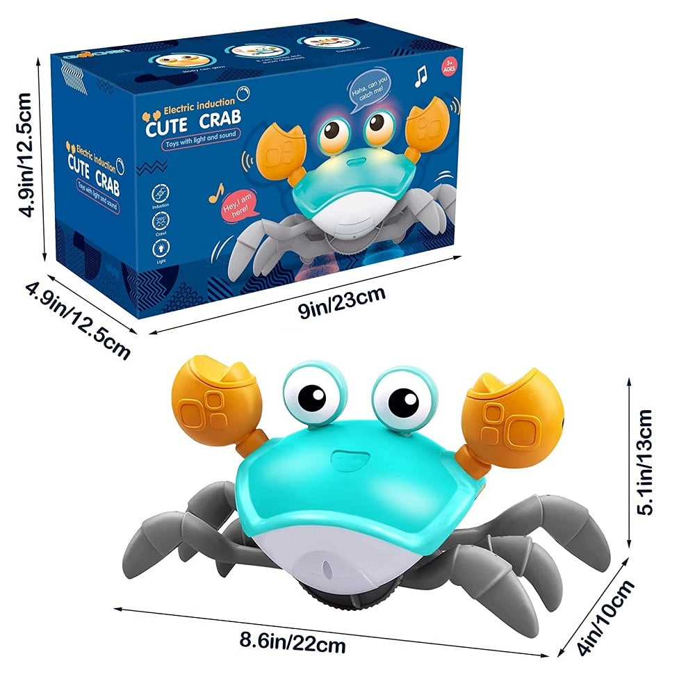 Kreativer Krabbenspielzeug mit Musik und Licht