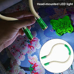 Tragbare Nackenlampe mit LED für Stricken, Häkeln und Lesen – Freihändiges Licht